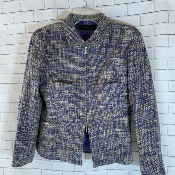 42 Purificacion Garcia Woven Tweed Jacket - Picture 1 of 6